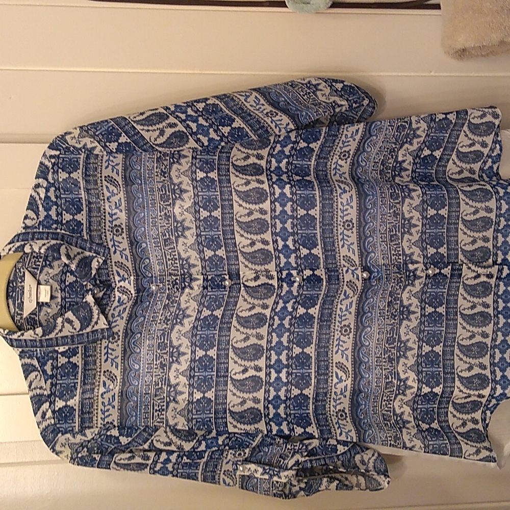 CJ Banks Sheer Blouse